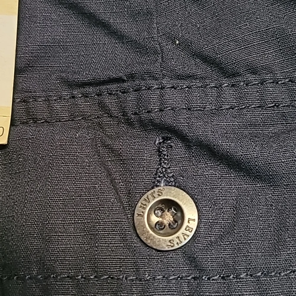 LEVIS YOUTH BOYS BLACK CARGO SHORTS SIZE 8 HUSKY W28_9